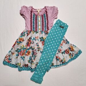 Matilda Jane Purple and Teal Kids Matching Set